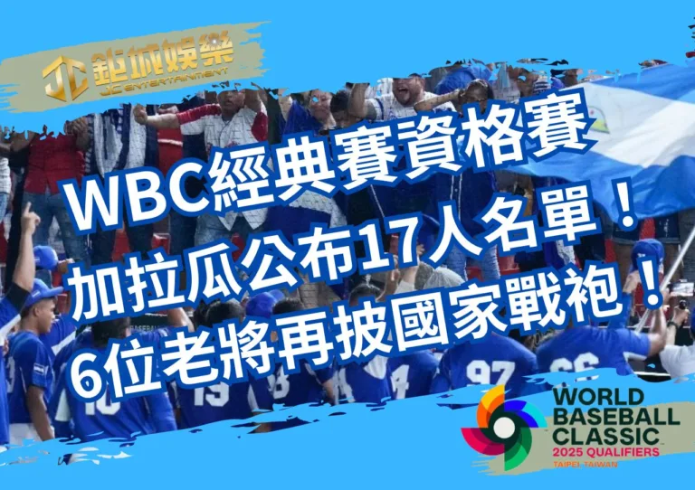 WBC經典賽資格賽中華隊對手尼加拉瓜公布17人名單！6位老將再披國家戰袍！